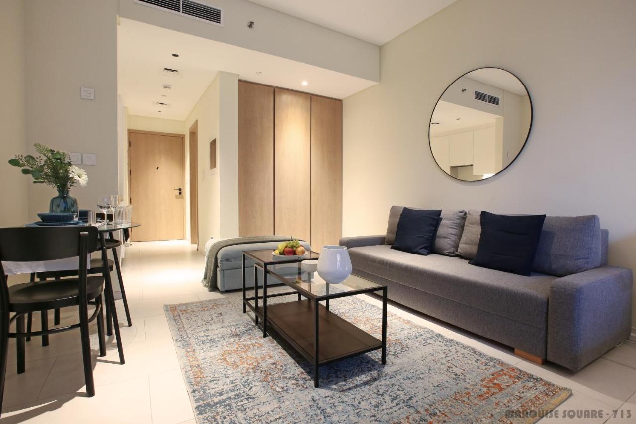 Luxury Studios With Burj Khalifa Or Canal View In Downtown - Marquise Square Tower Дубай Екстериор снимка