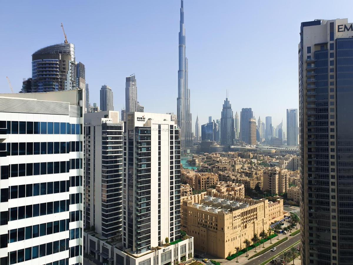 Luxury Studios With Burj Khalifa Or Canal View In Downtown - Marquise Square Tower Дубай Екстериор снимка
