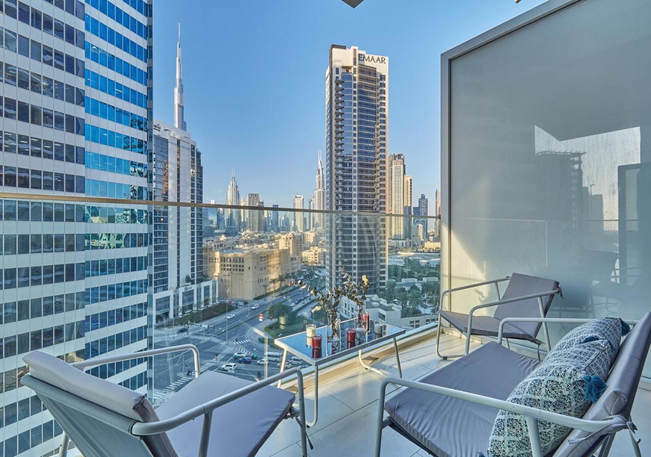 Luxury Studios With Burj Khalifa Or Canal View In Downtown - Marquise Square Tower Дубай Екстериор снимка