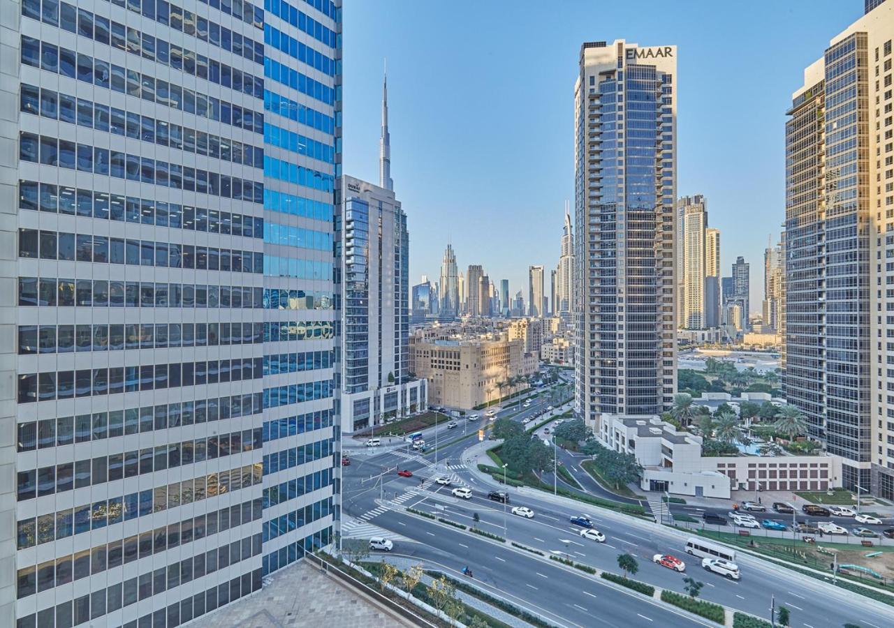 Luxury Studios With Burj Khalifa Or Canal View In Downtown - Marquise Square Tower Дубай Екстериор снимка