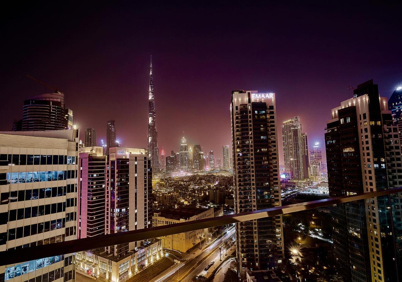 Luxury Studios With Burj Khalifa Or Canal View In Downtown - Marquise Square Tower Дубай Екстериор снимка